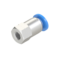 3/16 inch tube - 10-32 UNF female connector push to connect fitting