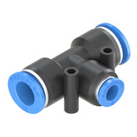 12mm - 8mm Union Tee Reducer Push to Connect Fitting