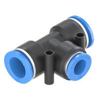 16mm - 12mm Union Tee Reducer Push to Connect Fitting