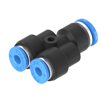 6mm - 4mm Union Y Reducer Push to Connect Fitting