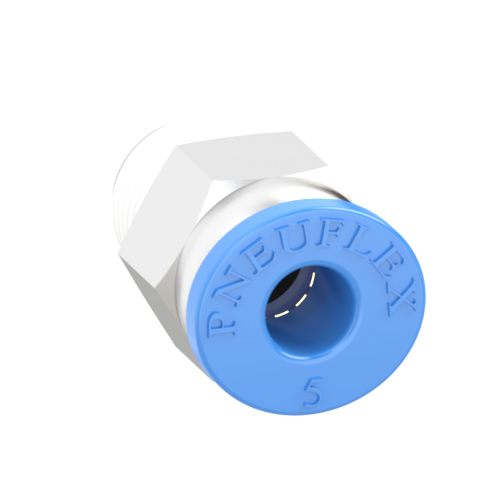 5mm Tube, R 1/8 Push to Connect Fitting Male Connector