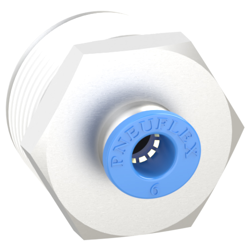 6mm Tube, R 3/4 Push to Connect Fitting Male Connector