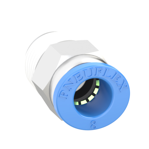 8mm Tube, R 1/4 Push to Connect Fitting Male Connector