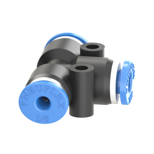 3/16 to 1/8 Inch Tube Union Tee Reducer Push to Connect Fitting